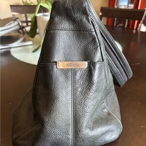 Fossil Dark Leather Handbag